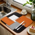 Abstract Geometric Color Block Dish Drying Mats for Kitchen Counter ...