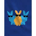thumbnail image 2 of Tstars Mens Easter Holiday Shirts Hip Trio Bunnies Graphic Hipster Easter Bunny Happy Easter Party Shirts Humor Funny Easter Gifts for Him Men T Shirt, 2 of 7