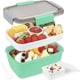 thumbnail image 3 of Inteprter Cajas Bento selladas para microondas, ensaladera de plástico de 2L, compartimentos pequeños para mantenimiento fresco, contenedor de alimentos, Mostrada Inteprter HA067861-01, 3 of 6