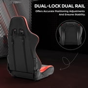 Supllueer Racing Simulator Cockpit With Adjustable Ergonomic Red Seat Fits For Logitech G920 Thrustmaster.Excluding electronic devices