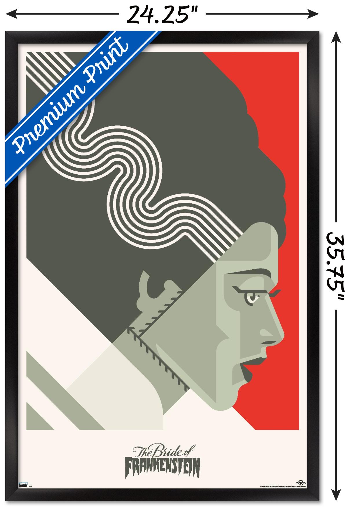 The Bride of Frankenstein - Graphic Wall Poster, 22.375" x 34" Framed