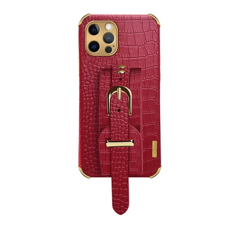 Case for Huawei Honor 50PRO Phone case, crocodile patterned leather adjustable wristband protective case with stand function