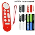 thumbnail image 2 of Silicone Remote Control Cover Case for Google TV Streamer 4K 2024 for Google GY3LE,Smart Voice Controller Replacement Protective Skin Sleeve - Black, 2 of 7