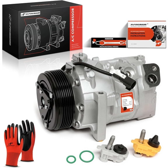 A-Premium A/C Compressor with Clutch Compatible with Ford Ranger 2.3L 2019-2023