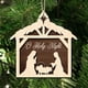 thumbnail image 5 of Wooden Nativity Decoration Christmas Wooden Hanging Decoration Star Christmas Scene Souvenir, 5 of 8