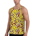 thumbnail image 2 of KLL Chicken Cartoon Print Men's Muscle Gym Workout Stringer Tank Tops Bodybuilding Fitness T-Shirts Tank Tops Men-XX-Large, 2 of 7