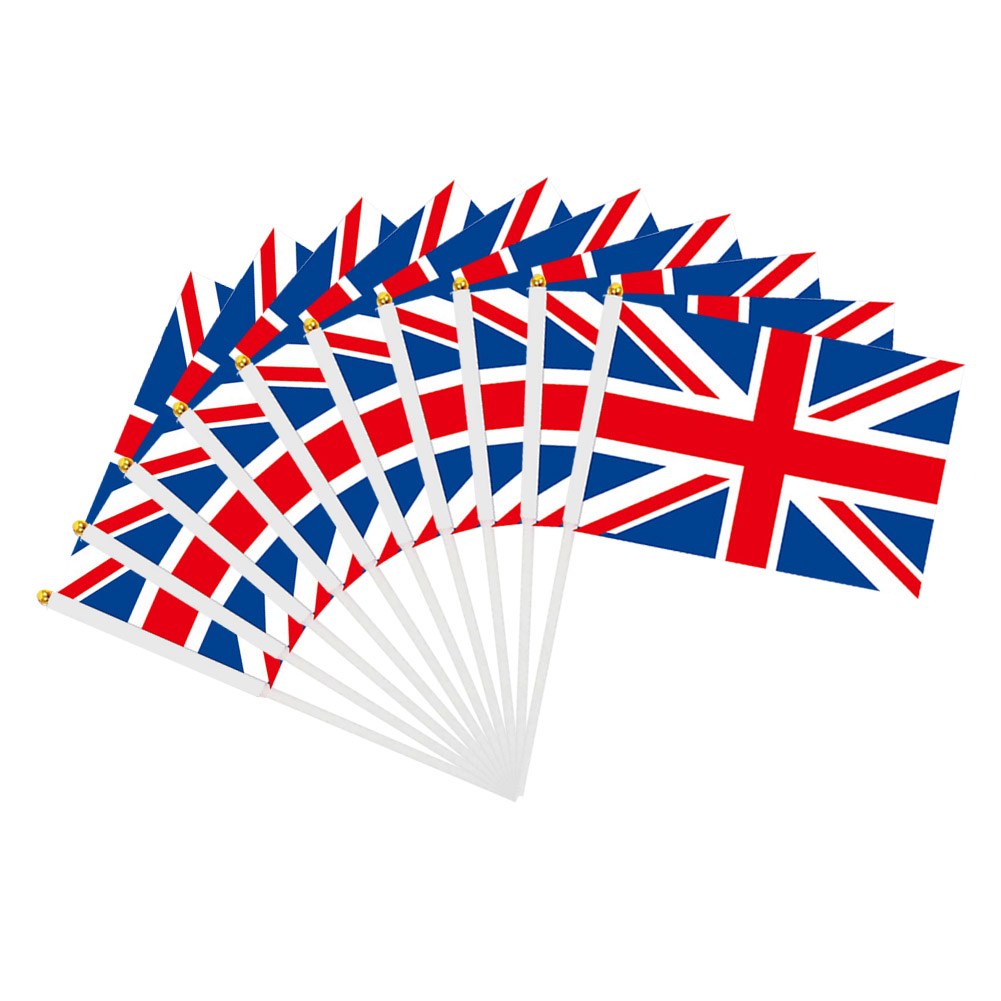 Elizabeth II Hand Flags Commemoration Queen Flag for Home Garden