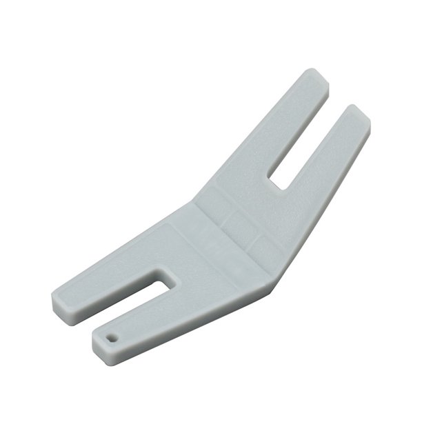 Prensatelas para máquina de coser, 1 pieza, ayuda para coser voluminosos, accesorios de guía de costura para pie de puntada recta de plástico blanco