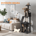 thumbnail image 3 of Torre Rascador Poli Pets Juguete Interactivo Niveles Escalera, 3 of 7