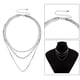 thumbnail image 3 of Gargantilla de cadena de mujer Punk collar moda joyería blanco Hugo collar de tres capas, 3 of 9