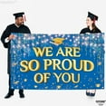 thumbnail image 3 of We Are So Proud of You Banner Blue 72x44 Inch | Graduation Backdrop 2024, Graduation Decorations Class of 2024 Congratulations Banner Blue for Graduation Party Decorations 2024, 3 of 9