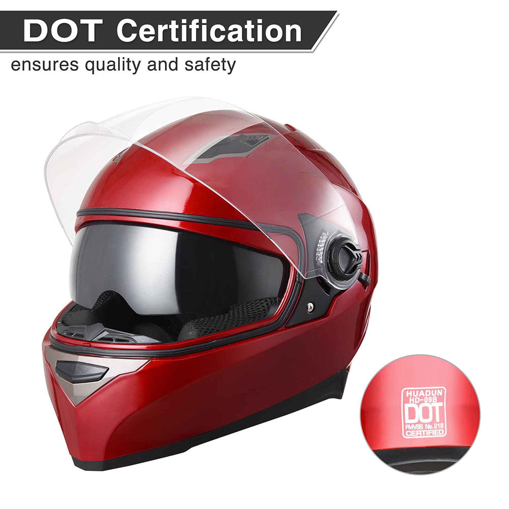 M, RED ILM Bluetooth Integrated Modular Flip up Full Face Motorcycle Helmet Sun Shield Mp3 Intercom