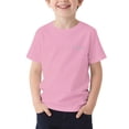 thumbnail image 5 of BLTIBY Girls Boys Short Sleeve T Shirts Kids Summer Tops Crewneck Cute Graphic Pullover Tees Fashion Casual Pink 2-3Years, 5 of 7