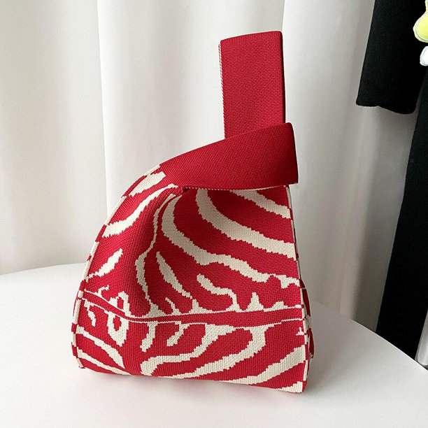 Bolsos de mano informales de punto para mujer, bolso de hombro de moda de gran capacidad, bolso de mano portátil diario, bolso tejido suave xuanjing unisex