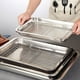 thumbnail image 3 of Inteprter Colador Rectangular Platos de almacenamiento de verduras Utensilios para hornear de acero inoxidable Rejilla de enfriamiento de alambre Cocina y Comedor 36×27×4.8 cm Inteprter HA067652-02, 3 of 6