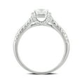 thumbnail image 3 of Arista 2.00 Carat T.W. Cubic Zirconia Split Shank Engagement Ring in Sterling Silver, 3 of 4