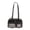 Black (single pack), variant on Small Capacity Daily Window Ita Bag for Women and Girls, Korean Versatile Underarm Commuter Bag, Ribbon Decor Zipper Design Casual Style PU Purse