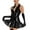 Black, variant on TiaoBug Womens Wet Look Pleated Bodycon Dress Sleeveless Zip Cocktail Rave Party Skater Mini Dresses Black S