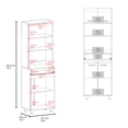 thumbnail image 6 of Generic Tall Kitchen Storage Cabinet - Doors, Drawer, Microwave Shelf (79"H), 6 of 8