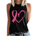 thumbnail image 3 of VKOYWKM Breast Cancer Survivor Shirts for Women Pink Ribbon Tank Tops Sleeveless Tshirt Tees Breast Cancer Gifts for Woman, 3 of 5