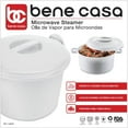 thumbnail image 4 of Bene Casa White Plastic Steamer 12 cups, 4 of 9