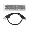thumbnail image 1 of Likrtyny Caja SSD transparente M.2 NGFF SATA USB3.1 tipo C 10 Gbps B-Key B + M Key (tipo D), 1 of 9