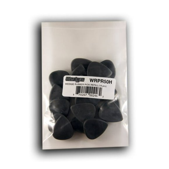 Wedgie WRPR50H 5.0mm Hard Wedgie Rubber Pick Refill, 18 Pieces