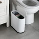 thumbnail image 4 of Bote de basura delgado Injueey blanco para dormitorio Higiene, 4 of 6