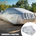 thumbnail image 4 of Moluckfu Cubre Auto Exterior Gris Con Material Peva Para Protección Contra, 4 of 6