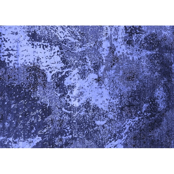 Ahgly Company Indoor Rectangle Oriental Blue Industrial Area Rugs, 2' x 3'