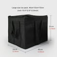 thumbnail image 5 of 15.8 x 12.9 x 12.9inches Black,Food Insulated Grocery Shopping Bags Food Transport Hot and Cold,for Camping,Recycled Material Delivery Groceries, 5 of 7