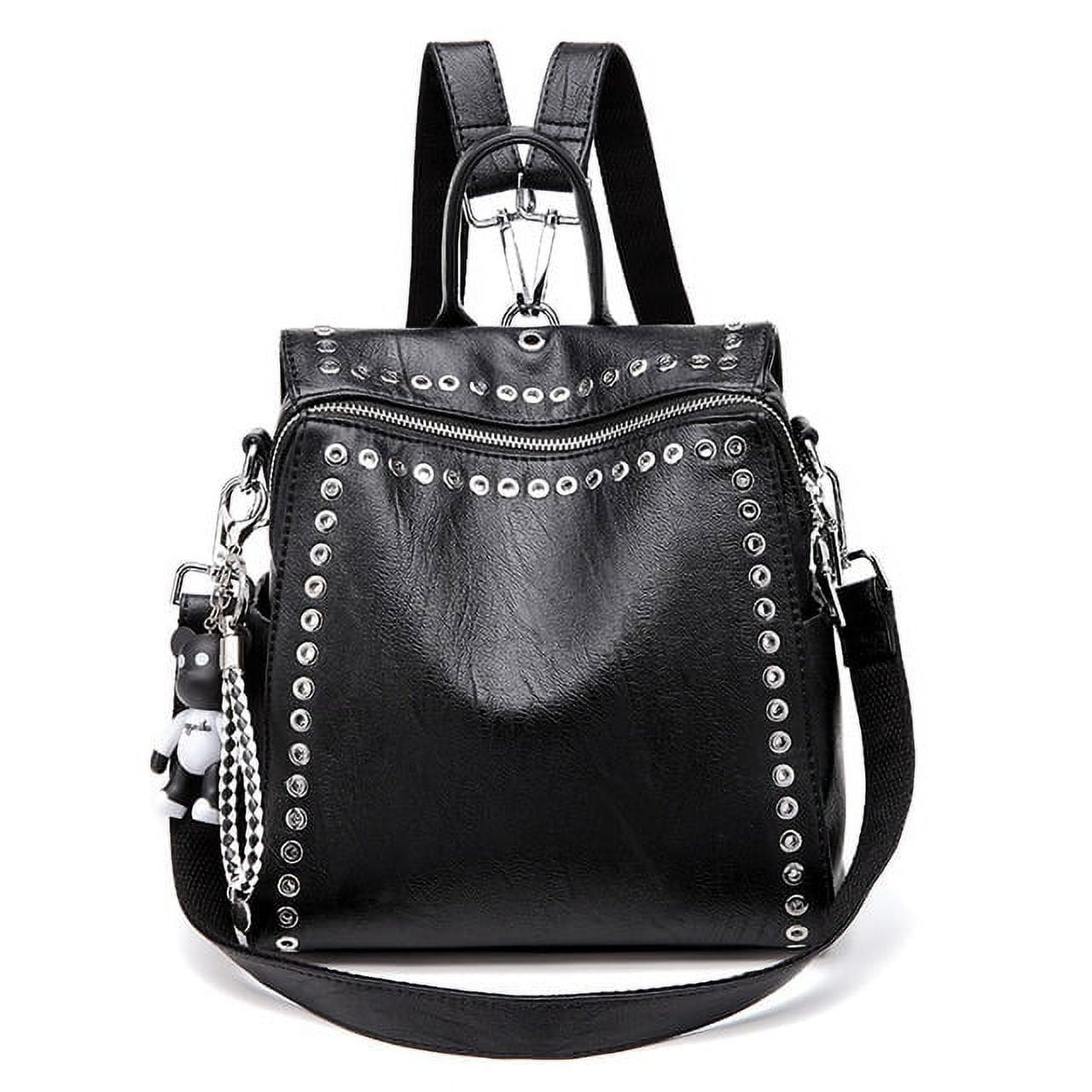 Black rivet backpack outlet