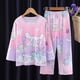 thumbnail image 4 of Pijamas de anime Sanrio para niños Kuromi Cinnamoroll Melody de manga larga Kawaii para niños, ropa de casa de estilo fino de verano para niños y niñas, 4 of 5