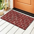 thumbnail image 1 of Brick Tile Wall Texture Rugs Doormat, Non-Slip Machine Washable Carpets Floor Door Mat , 36" x 24", 1 of 6