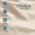 thumbnail image 4 of Bare Home Luxury Bed Sheet Set - Premium 1800 Collection - 4 Piece - Twin, Sand, 4 of 8