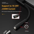 thumbnail image 2 of GUYUTING Adapter Cable 3 Pin Male, 18-20V/230W, Enhances Power Supply for Razer Blade 15/17, 2 of 11