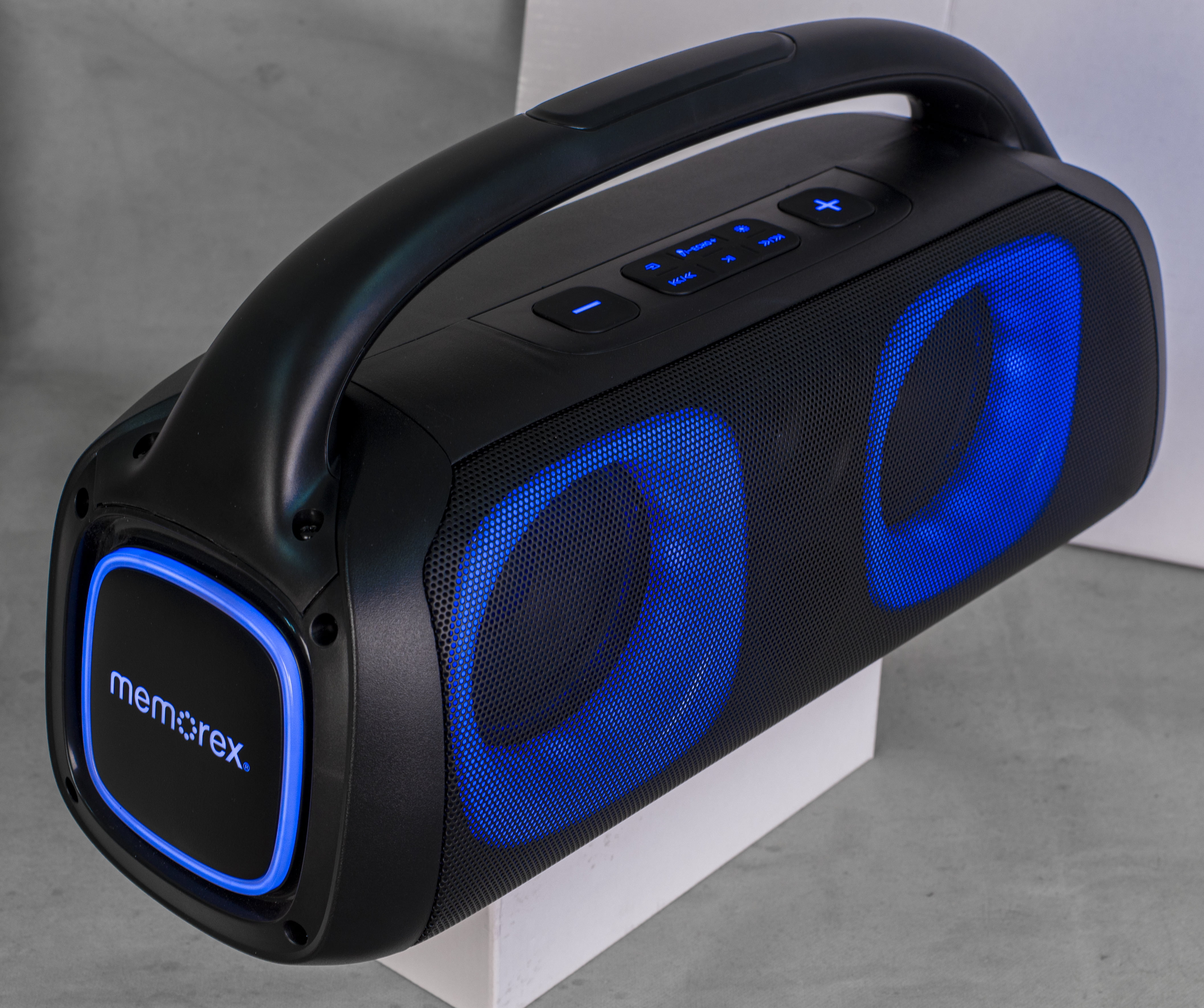 Memorex Pump Box Dual 5” Party Speaker Rechargeable Bluetooth Speaker with FM Radio