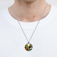 thumbnail image 5 of Toucan Stunning Glass Circular Pendant Necklace - Women's Jewelry, 5 of 5