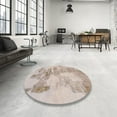 thumbnail image 3 of Ahgly Company Indoor Rectangle Abstract Camel Brown Abstract Area Rugs, 8' x 10', 3 of 6