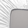 thumbnail image 3 of JYHOME Top Split Head Flex King Sheet Set for Sleep Number Beds 4 Piece Light Blue - Egyptian Cotton 1000 TC Split Sheets - Deep Pocket 15'' - Split Down 32 Inches from Top, 3 of 5