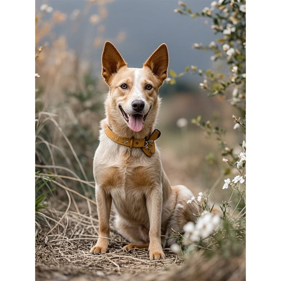 5D Diamond Painting DIY Kits Australian Cattle Dog Red Heeler Diamond Art Full Round Drill Crystal by Number Embroidery Arts and Crafts for Living Room Home Wall Decor 12x16 inch / 30x40cm