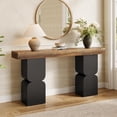 thumbnail image 3 of Tribesigns 63" Modern Console Tables, Narrow Wood Long Sofa Table Behind The Couch, Brown, 3 of 5