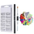 thumbnail image 1 of AMERTEER Nail Tips Quick Extension Building 2-in-1 manicure Brush Nail Set Send gifts, 1 of 1