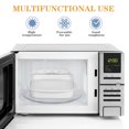 thumbnail image 3 of BESTYASH 1Pc Microwave Oven Steamer Basket White with Heat Resistant PP Material and Easy Clean Design, 3 of 7