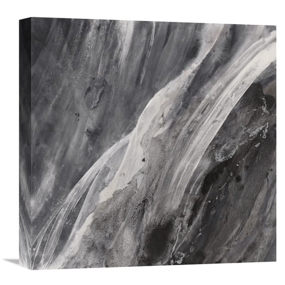Global Gallery Albena Hristova 'Dark Grey Splash' Canvas Wall Art