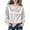 04# White, variant on Cotton Tops for Women Ihhxva Oversized Stretchable Blouse Silk Tie Elegant Puff Sleeves V-Neck Satin Top Fall S-3XL