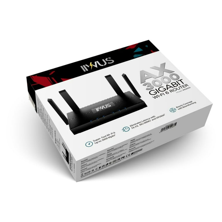 Super Fast Wi-Fi 6 Router - Up to 3000Mbps AX3000 IIWUS