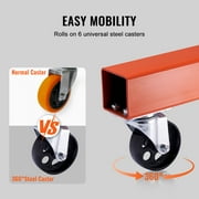 VEVOR 2T Folding Engine Crane Engine Hoist with Level 4400 lbs/2 ton Heavy-Duty Cherry Picker Shop Crane Oldable Engine Crane