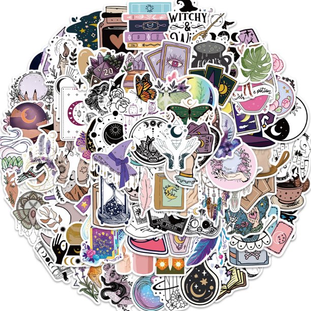 100/50PCS Estilo Bohemio Witch Graffiti Impermeable Pegatina Para Notebook Pad Guitarra Portátil Casco Calcomanía