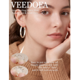 thumbnail image 2 of VEEDOFA Silver Plated Hoop Earrings for Women, Lightweight 20/30/40mm Hoops, 2 of 7